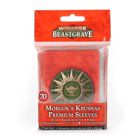 Https Trade.Games Workshop.Com Assets 2020 08 TR 110 90 99220709008 WH Underworlds Morgok S Krushas Premium Sleeves