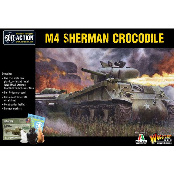 402413008 Sherman Crocodile Flamethrower Tank Box Front