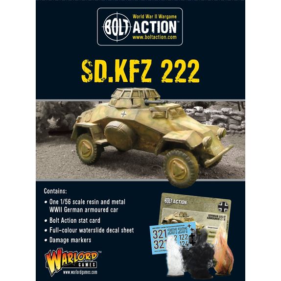 402412004 Sd.Kfz 222 Armoured Car Box Front