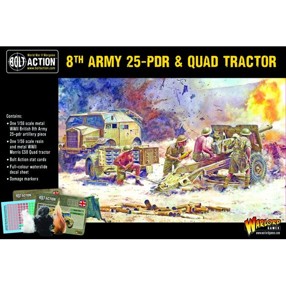 402211001 8Th Army 25Pdr And Quad Box Front